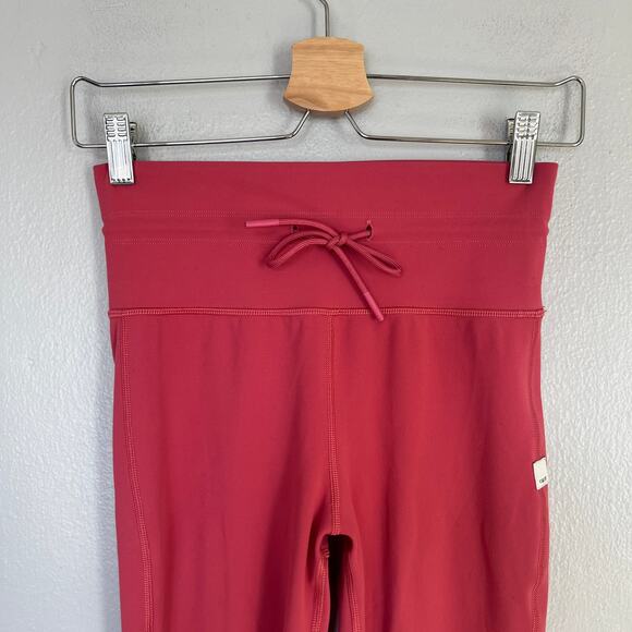 Vuori Daily Form Leggings Women's Sz XS Pinot Pink Drawstring Pants Compression - Picture 4 of 10